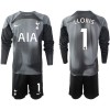 Maglia da Calcio Portiere a Maniche Lunghe Tottenham Hotspur LLORIS 1 2022-23 Nera per Bambino
